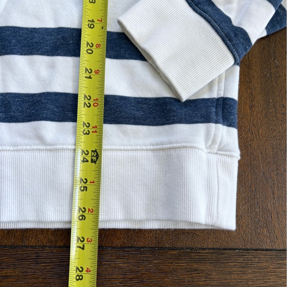 Vineyard Vines Rugby  LS Polo Shirt Mens Large Blue White Striped Collared Rib - Picture 10 of 10